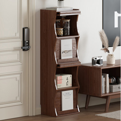 Bibliothèque sur pied en bois massif
