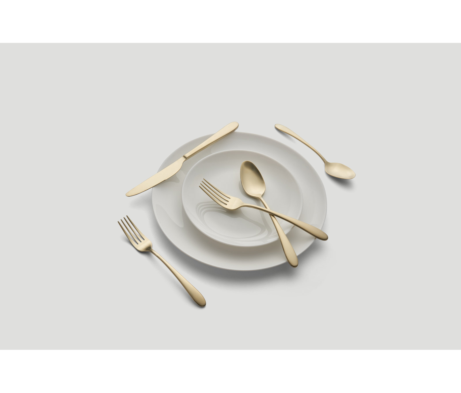 Poet Flatware Set - Service for 4, Champagne Satin