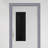  Blackout French Door Curtains for Classroom, Loackdown Shade for Small Window, Thermal Insulated Door Blind with Self Adhesive Hooks for Office Basement, 1 Panel-129307164-129307104