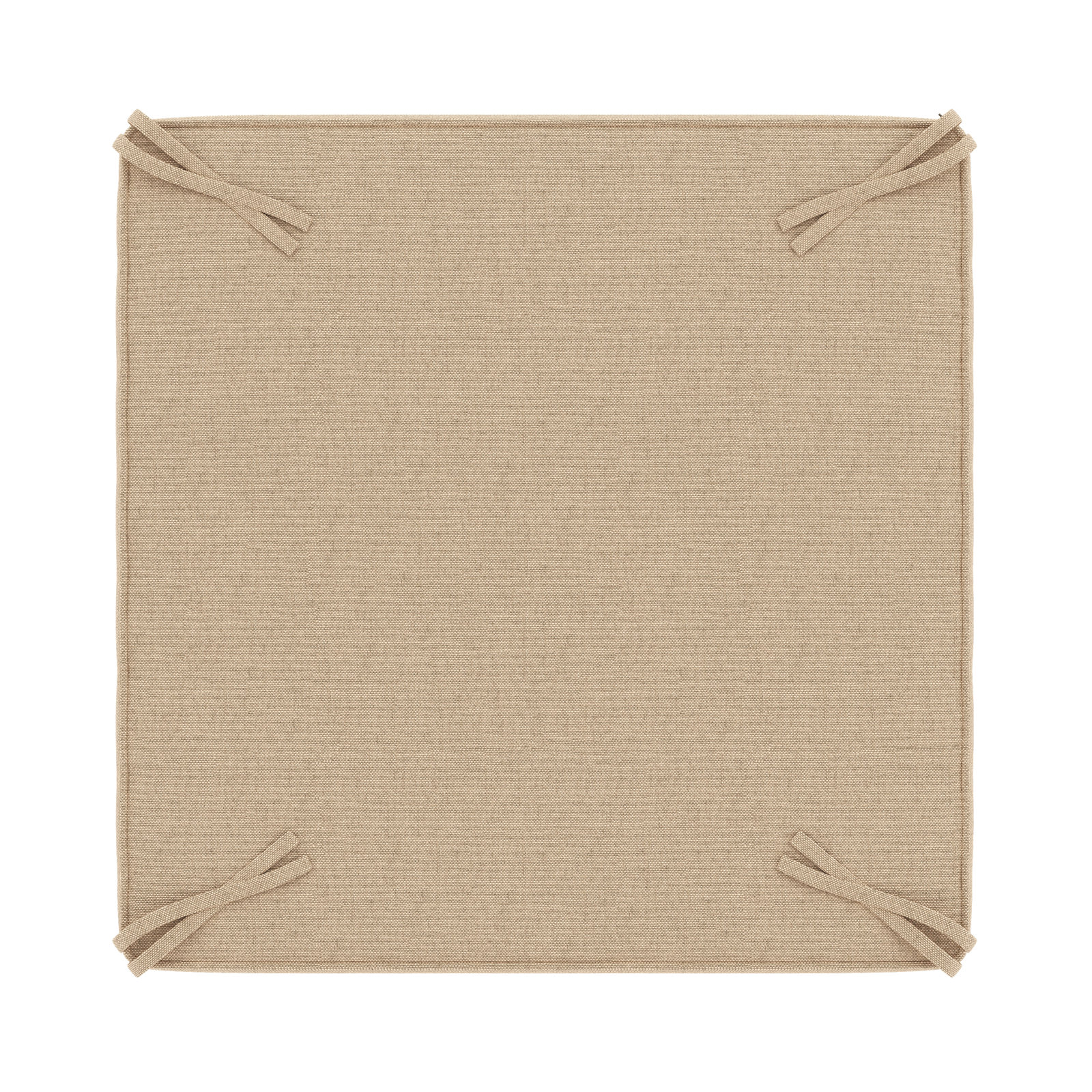 Sunbrella Outdoor Ottoman Cushion, Antique Beige Sunbrella® Canvas