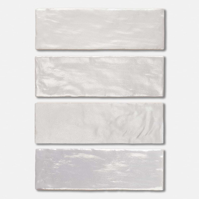 Montauk 2x8 Mixed Finish Ceramic Tile, Fog Gray
