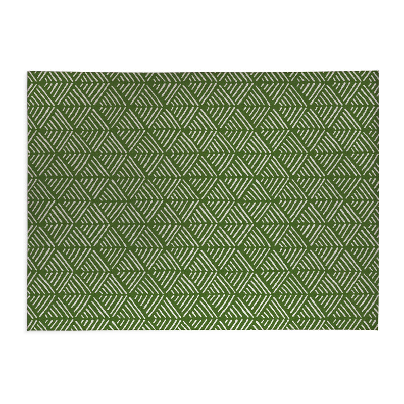 Tapis de cuisine Tribal Dreamer, Rectangulaire 2 pi x 3 pi, Vert olive