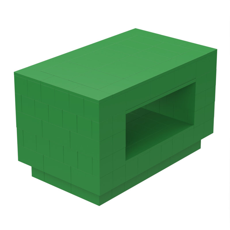 Table de réunion rectangulaire, Vert
