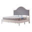 Solid Wood Platform Bed with Upholstered Headboard, Modern Design, No Box Spring Needed-1572118383-1572118378