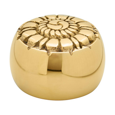 Bouchon orné en laiton poli de 2 po de diamètre pour 2 po de diamètre extérieur Rail Rail - 1 paquet