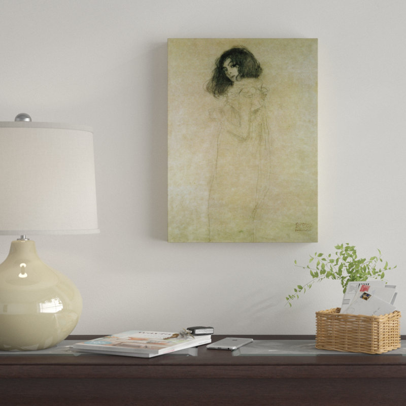 Gustav Klimt - reproduction d'art sur toile, H 32 po x l 22 po, Toile tendue