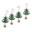 Ensemble de 4 décorations de noël en forme d’arbre de noël starry