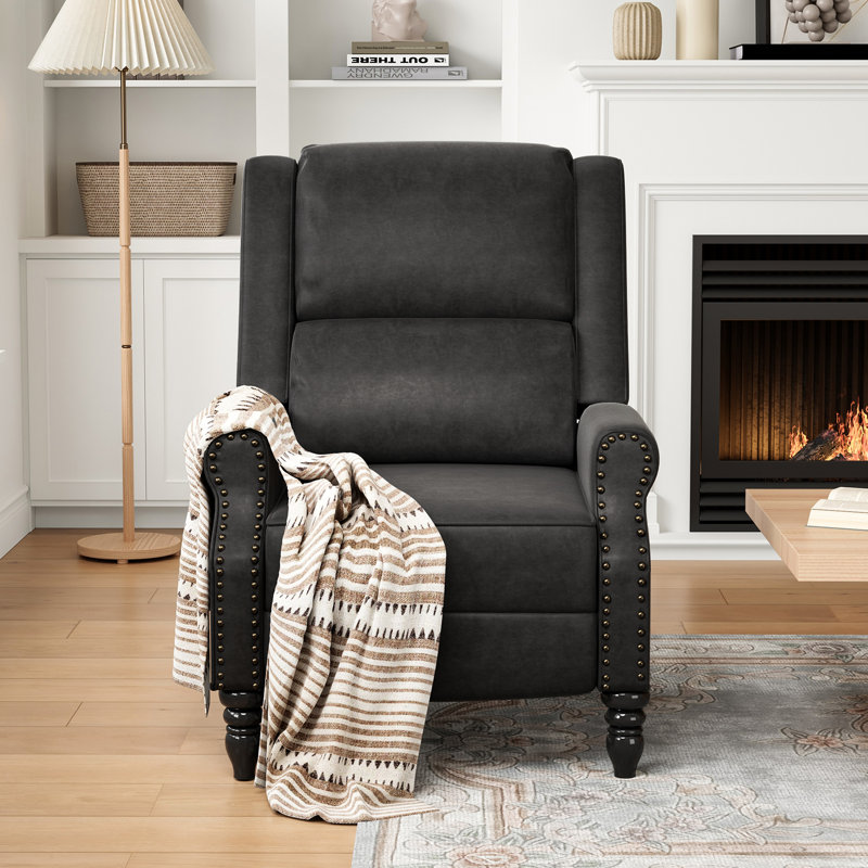 Fauteuil inclinable Cuerdas, Similicuir gris