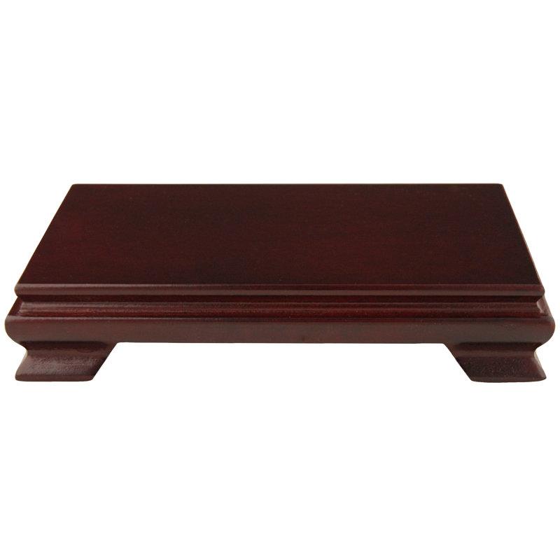 Rosewood Pedestal, 1.5" H x 8" W x 6" D
