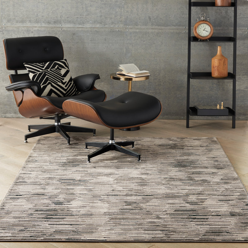 Uptown Area Rug in Gray, Rectangle 4' x 6'
