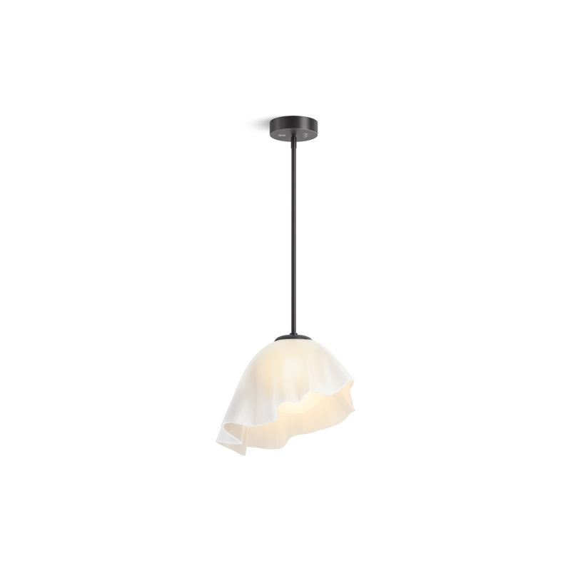 Landshapes By Daniel Arsham 14-3/4-In Pendant, Matte Black