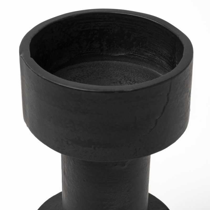 Bougeoirs de table en métal, Noir