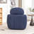 Ashyiah 32'' Wide Swivel Chair With Round Metal Base-1498694167
