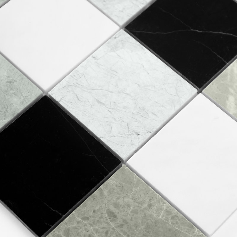 Carreau de marbre et de mosaïque poli Marble Grid