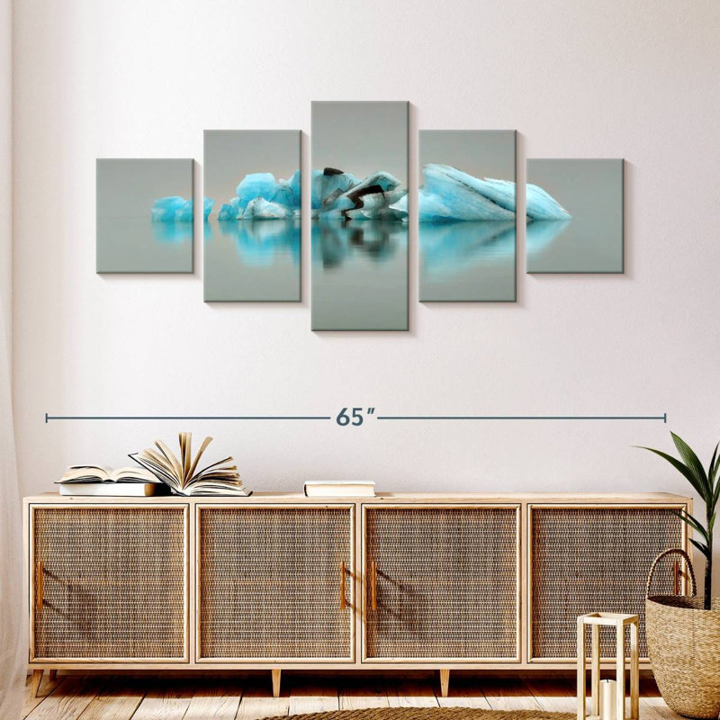 Glaciers bleu glacier, H 24 po x l 55 po