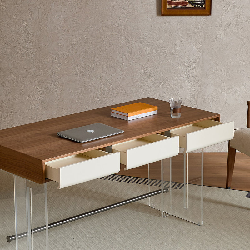Bureau de rangement innovant à 3 tiroirs Art Design, H 29,52 po x l 62,99 po x P 25,59 po