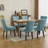 Tufted Upholstered Dining Chairs with Solid Wood Legs-696111903-696111901