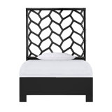Silas King Platform Bed, Light Blue
