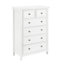 Commode de rangement 6 tiroirs blanc