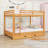 Queen Over Queen Wood Bunk Bed With Trundle-772340643