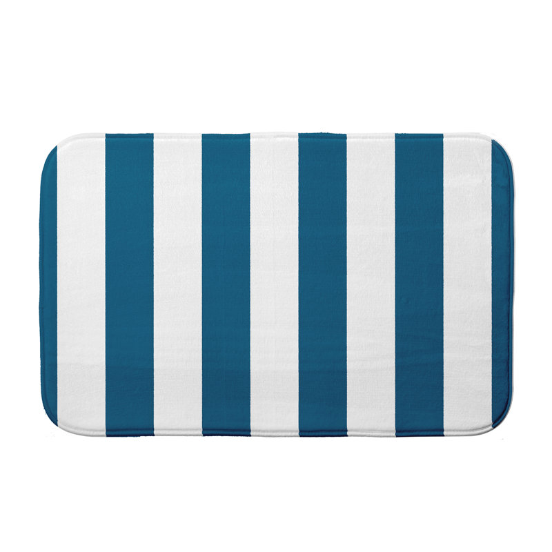 Tapis de bain Crowborough, l 17 po x L 24 po, Bleu
