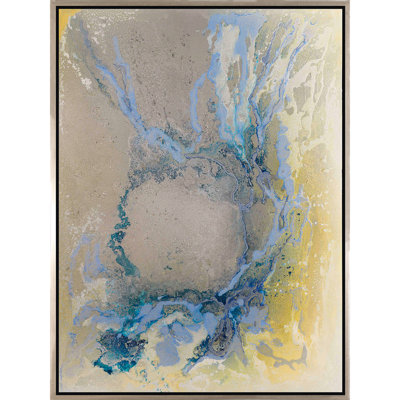 Centerpoint I - Peinture sur toile à cadre flottant