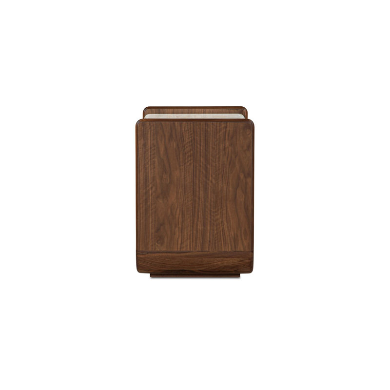 Enns Nightstand Natural, Dark Brown