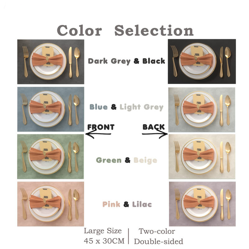 Faux Leather Placemat, Pink/Lilac
