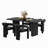 Double Pedestal Dining Set with Chairs-1417079162-1417079163
