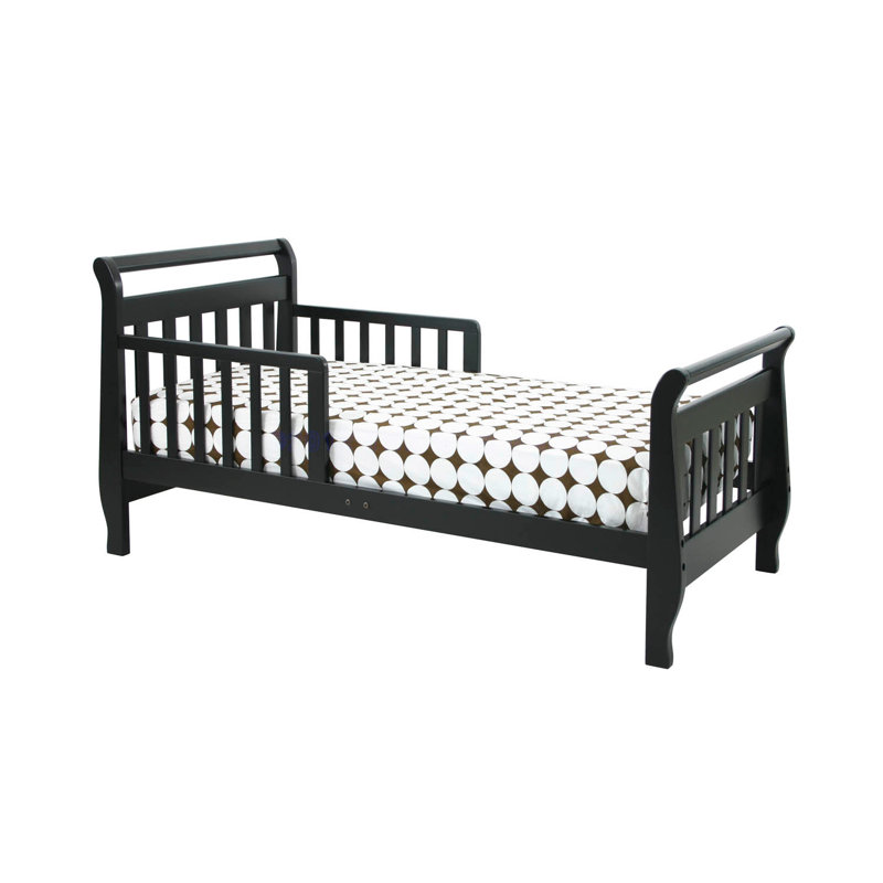 Sleigh Toddler Bed, Ebony Black