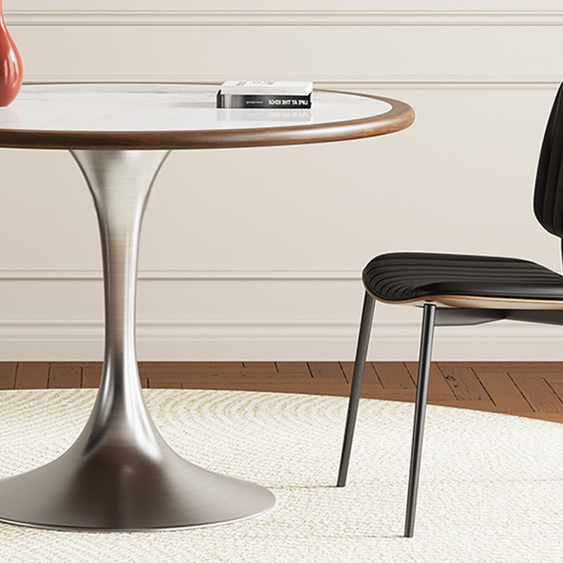 Table de salle à manger blanche, H 29,53 po x L 43,31 po x l 43,31 po