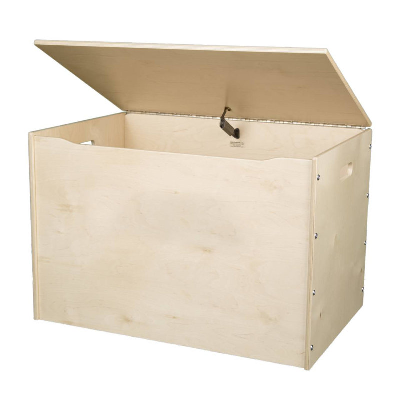 Little Colorado Customizable Solid Wood Toy Box With Bin, Natural