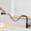 Robinet de lavabo, robinets de cuisine noirs avec douchette extractible, robinet de mini-bar pour salle de bain