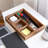 Acacia Wood Box Drawer Organizer 9-Piece Set