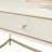 La Rachelle Vanity and Mirror Set - Champagne