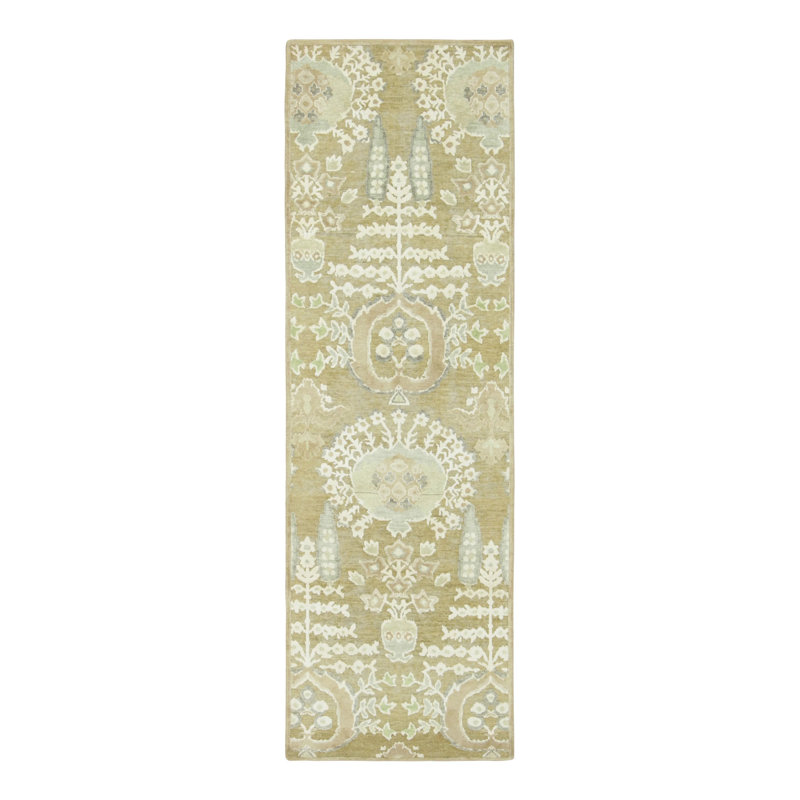 Handmade Silk Floral Area Rug
