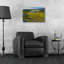 Art mural en verre Latitude Run «Early Morning Golf Course View» par sri Rao-94009265