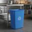 Corbeille de recyclage rectangulaire 10 gallons | Ensemble de 10-132264580