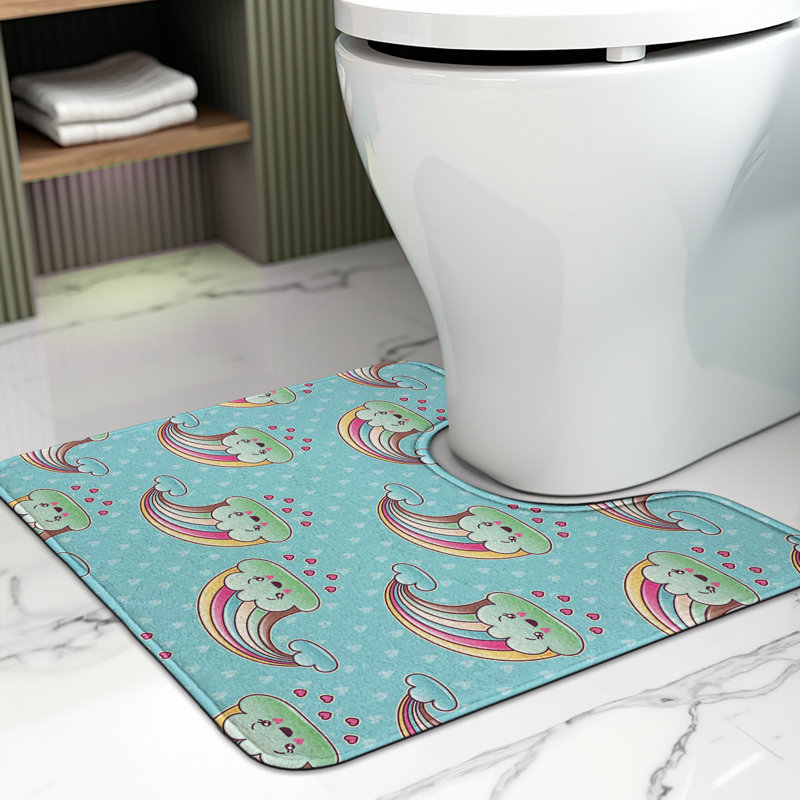  Tapis de salle de bain en U 20 po Multicolor