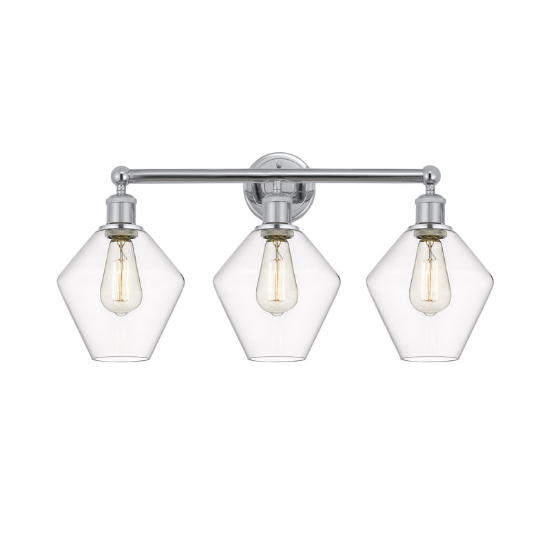 Éclairage pour meuble-lavabo 3 lumières Amylea, Clair, Chrome poli