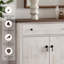Ensemble de commode 3 pièces Farmhouse, buffet de cuisine avec rangement et commode à 3 tiroirs pour 2, entrée, salon, salle à manger-1049047329