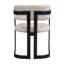Upholstered Dining Chairs Set of 2 Fabric Armchairs Seating and Sturdy Metal Frame for Modern Elegance-65259715