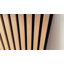 Wood batten soundproof wallboard, 45.27 "x 23.62", 2-piece, 3D decorative soundproof panel, suitable for home and studio.-136781320