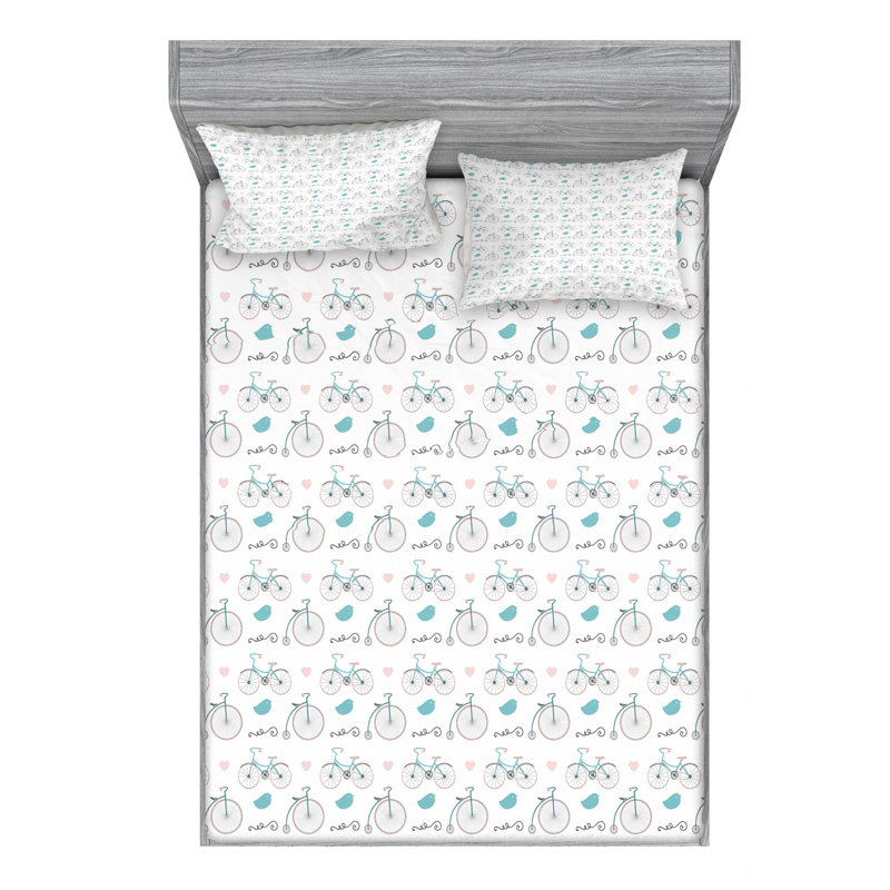 Microfiber Sheet Set, Full Sheet Set with Fitted Sheet