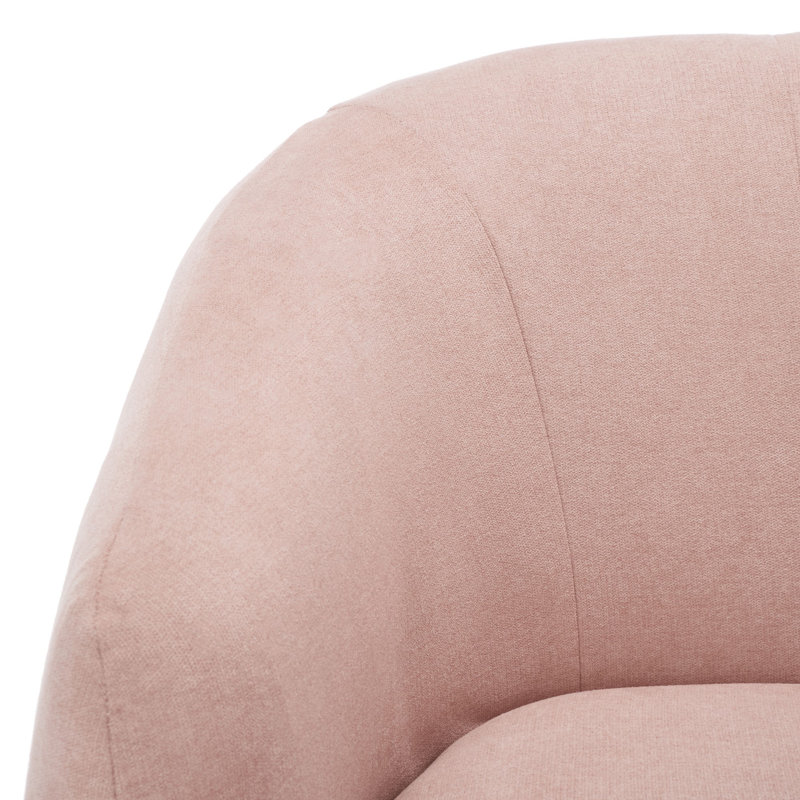 Fauteuil d'appoint rembourré Gappu, Rose