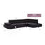 Canapé modulaire Riveredge G441-SC (sans repose-pieds), noir-1974408312