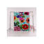 Tapis bleu lavable décoratif multicolore bleu et rose-401715454