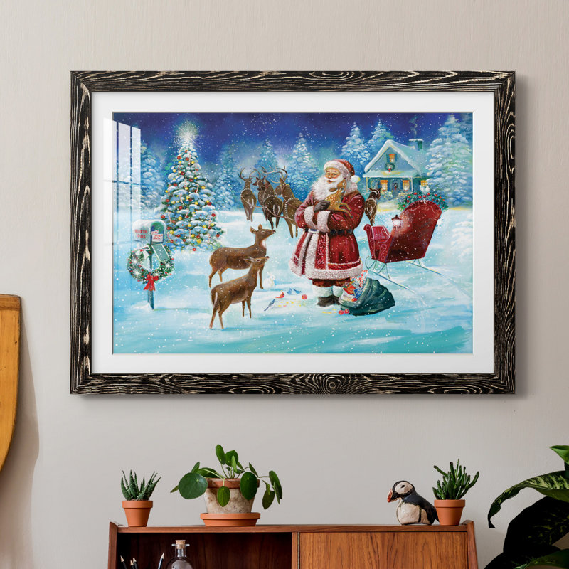 North Pole - Impression de cadre photo sur papier, Papier avec cadre noir, H 31,5 po x l 23,5 po x P 1,5 po