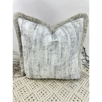 Abstract Silver Square Cushion Cover