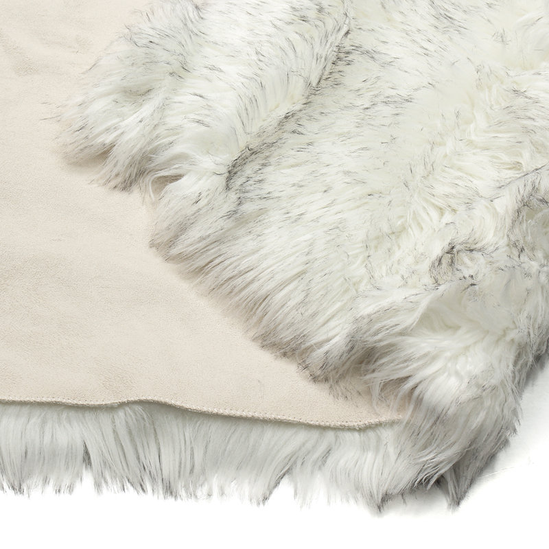 Faux Fur 69cm X 178cm Area Rug, Rectangle 71cm x 119cm